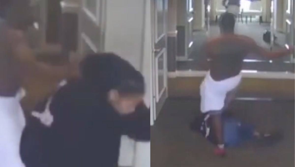 Ünlü rapçiden sevgilisine şiddet:  Otel koridorunda dakikalarca dövdü