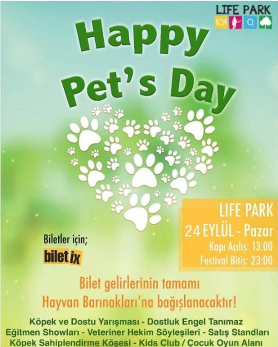İstanbul hayvan dostlarıyla buluşuyor (Mutlu Patiler Günü 24 Eylül'de Lifepark'ta!) - 1