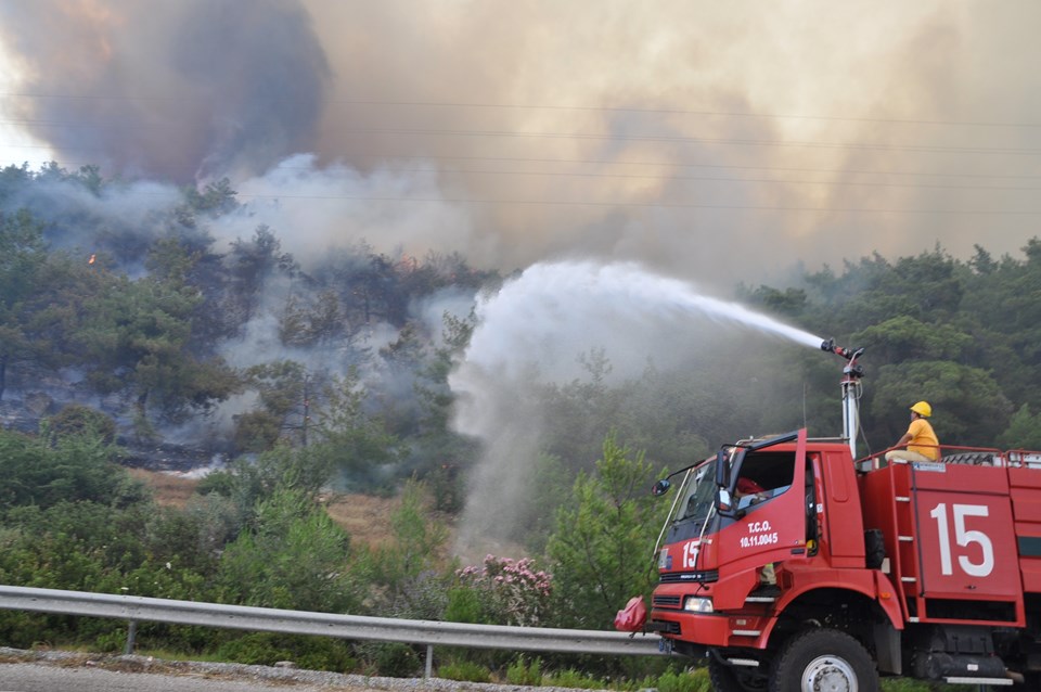 İzmir'de makilik alanda yangın - 3