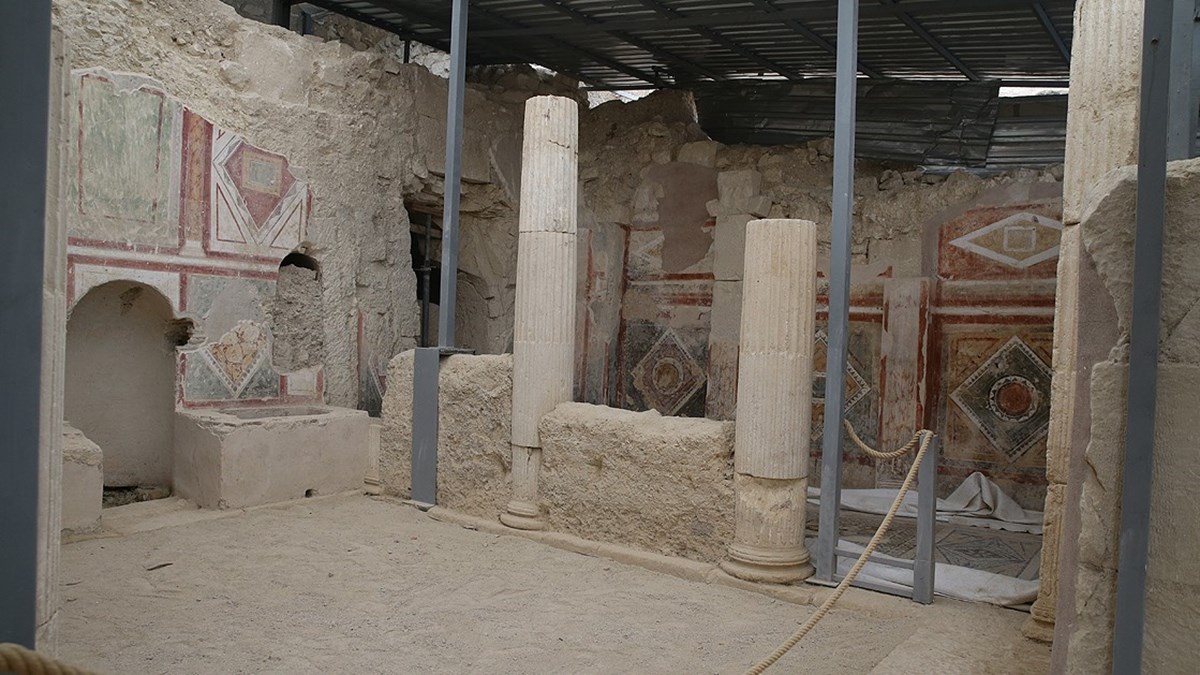 Zeugma'da 14 yıllık emekle ortaya çıkarılan 'Muzalar Evi' ziyarete açılacak