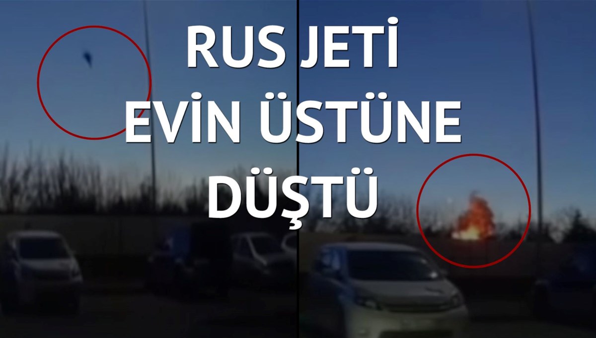 Rus savaş uçağının düşme anı kamerada