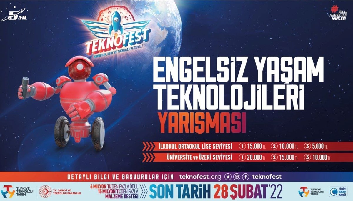 Engelleri ortadan kaldıracak teknolojiler TEKNOFEST’te yarışıyor Engelleri ortadan kaldıracak teknolojiler TEKNOFEST’te yarışıyor