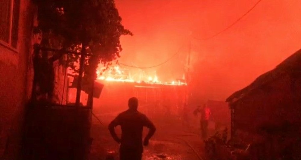 Çanakkale'de orman yangını (Alevler ormanlık alanda etkili oluyor) - 13