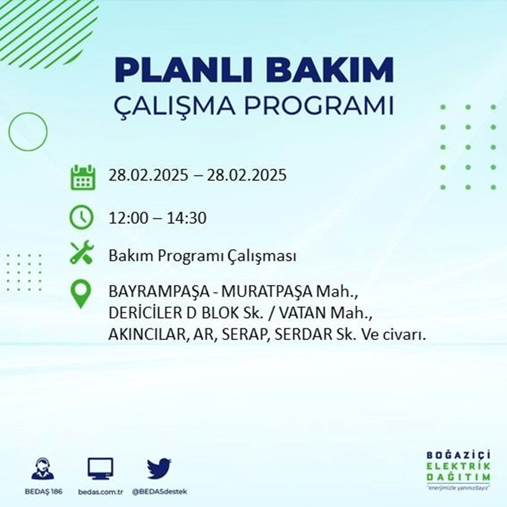İstanbul'da Elektrikler Ne Zaman Gelecek? 21 İlçede BEDAŞ Kesinti Alarmı (28 Şubat) 94 lXBLY3rHmkW2M 5AYU8EHA