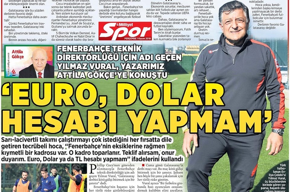 Fenerbahçe için adı geçen Yılmaz Vural: Euro, dolar hesabı yapmam - 1