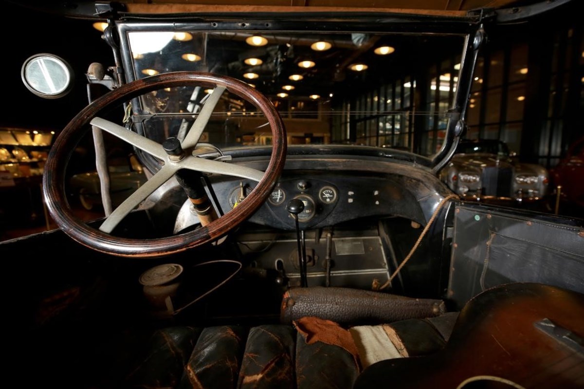 Restore edilmeden korunan otomobil, daha önce koleksiyoner Frank Kleptz