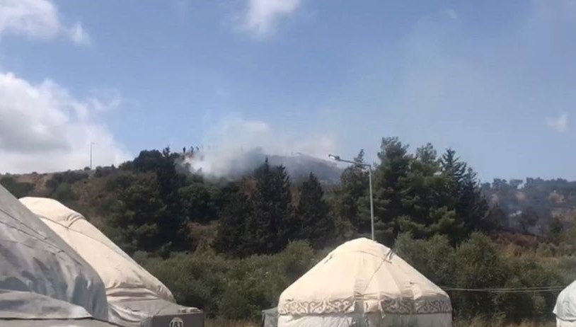 Hatay'da orman yangını çıktı