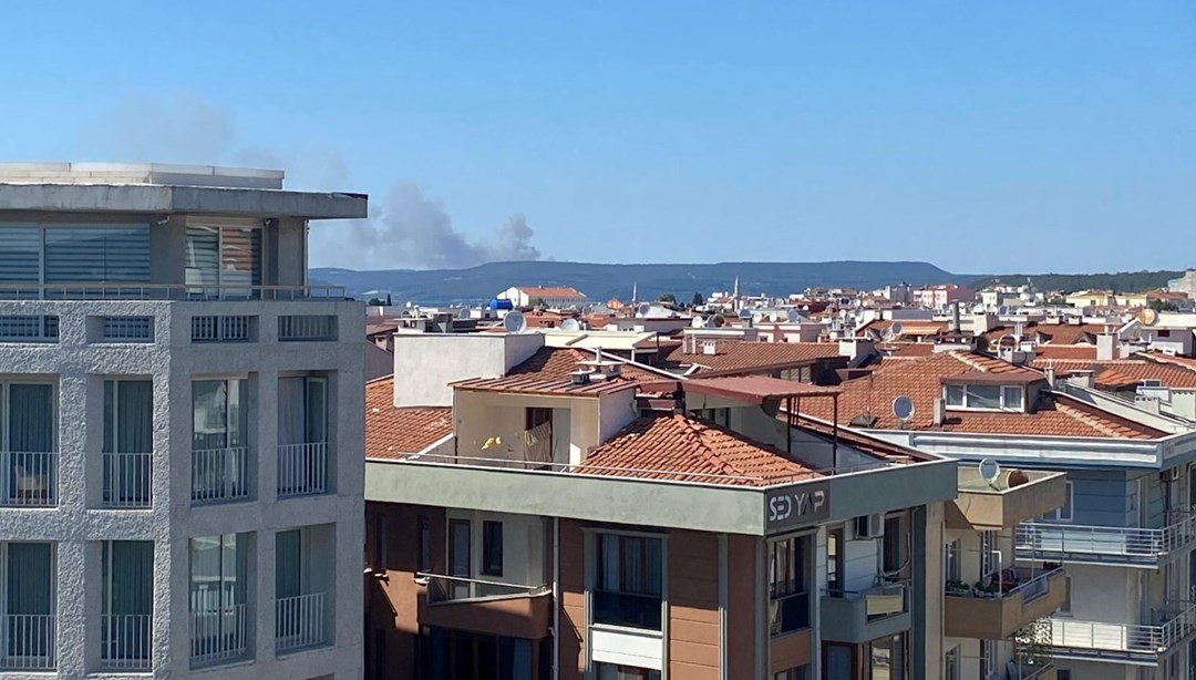 SON DAKİKA HABERİ: Çanakkale'de orman yangını | Gemi trafiği askıya alındı