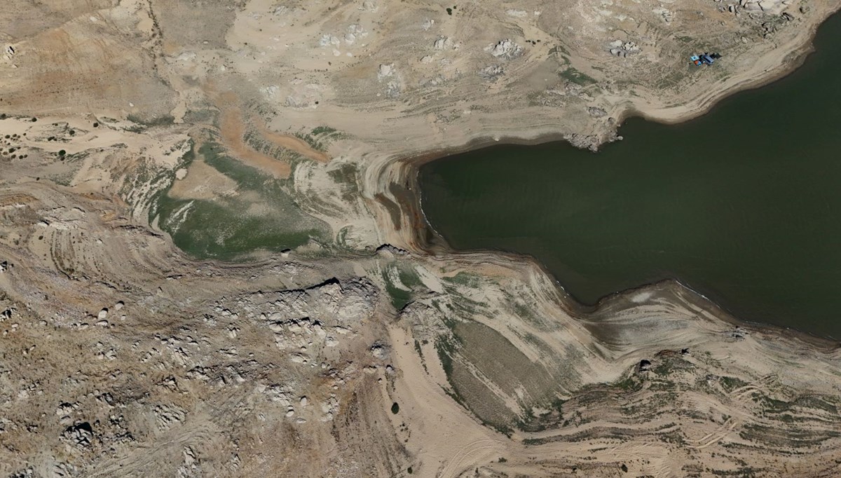 Trakya'da kuraklığın fotoğrafı: Baraj kurumak üzere