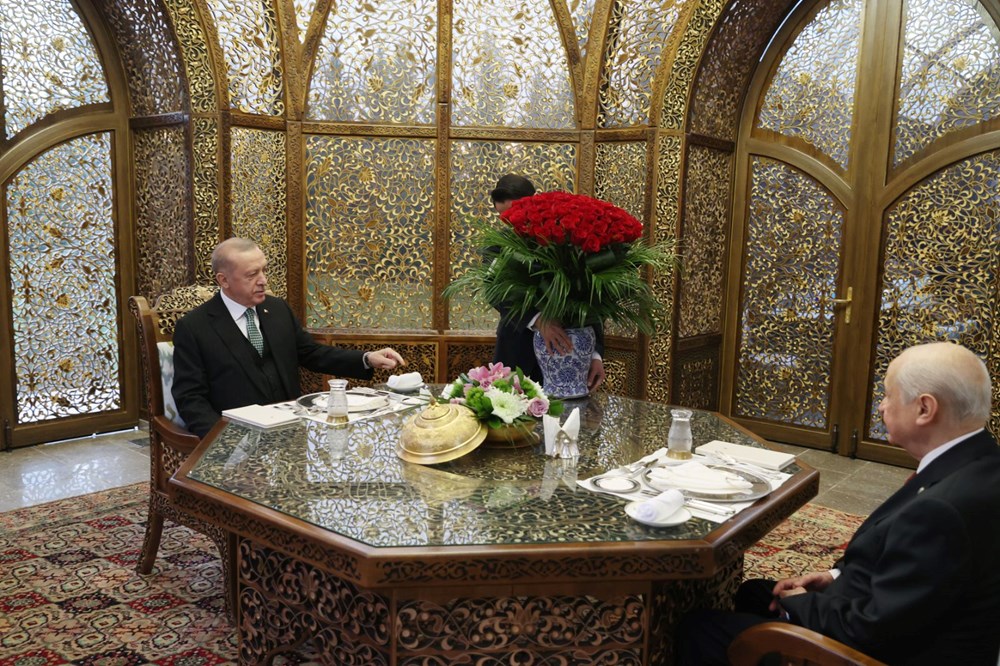 Cumhurbaşkanı Recep Tayyip Erdoğan ve  MHP lideri Devlet Bahçeli iftarda buluştu - 7