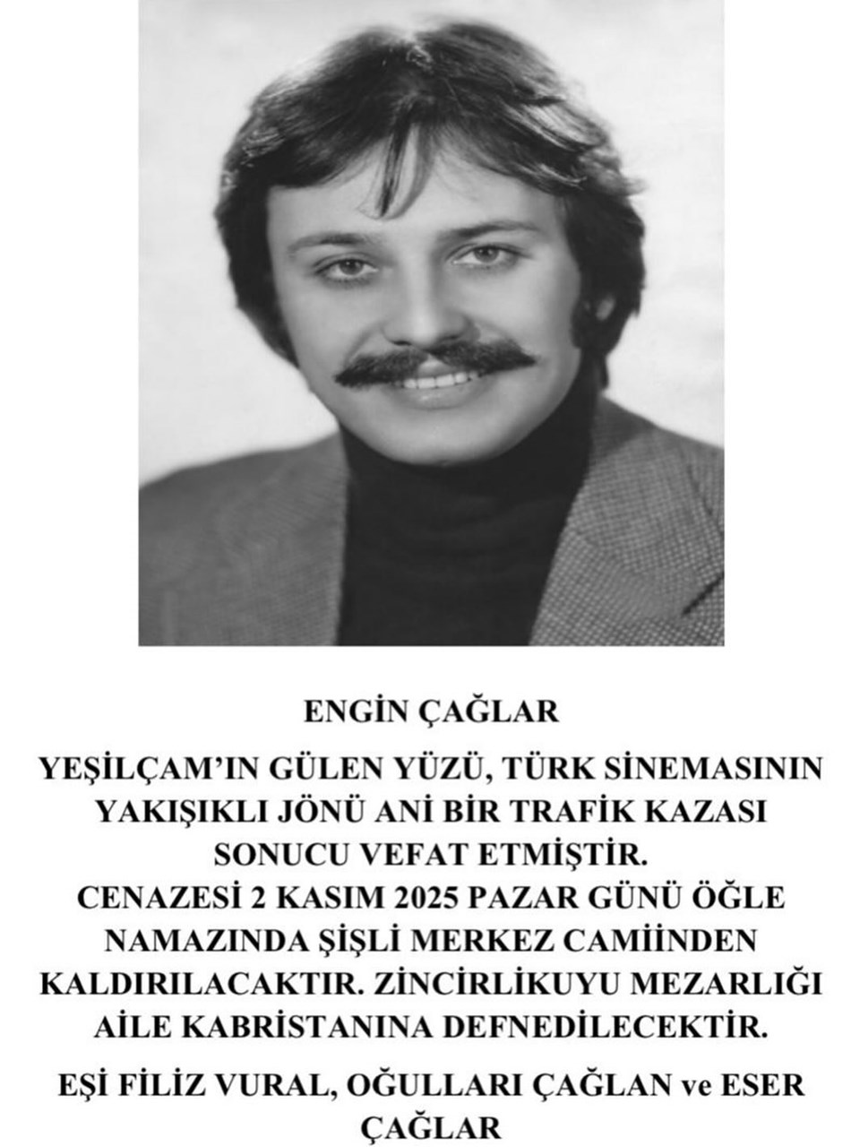 Yeşilçam yıldızlarından Engin Çağlar hayatını kaybetti - 2