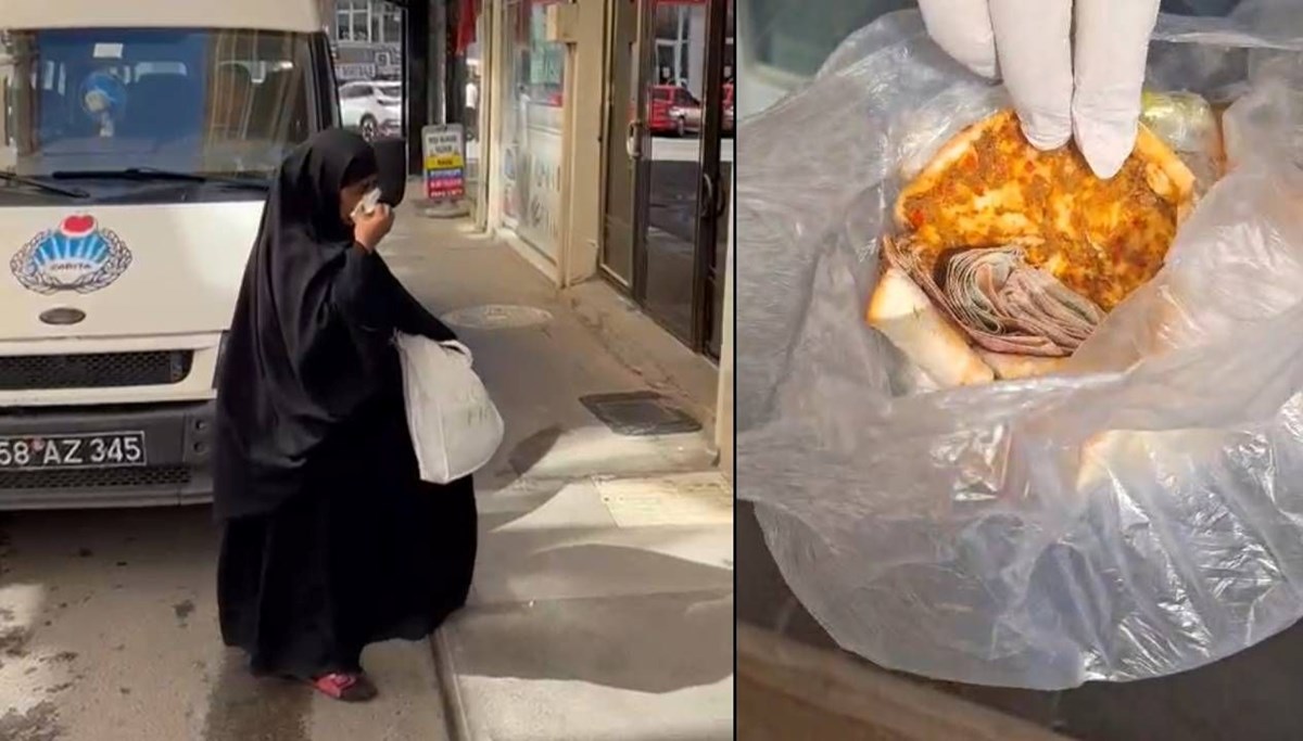 Dilencinin lahmacun oyununu zabıta bozdu