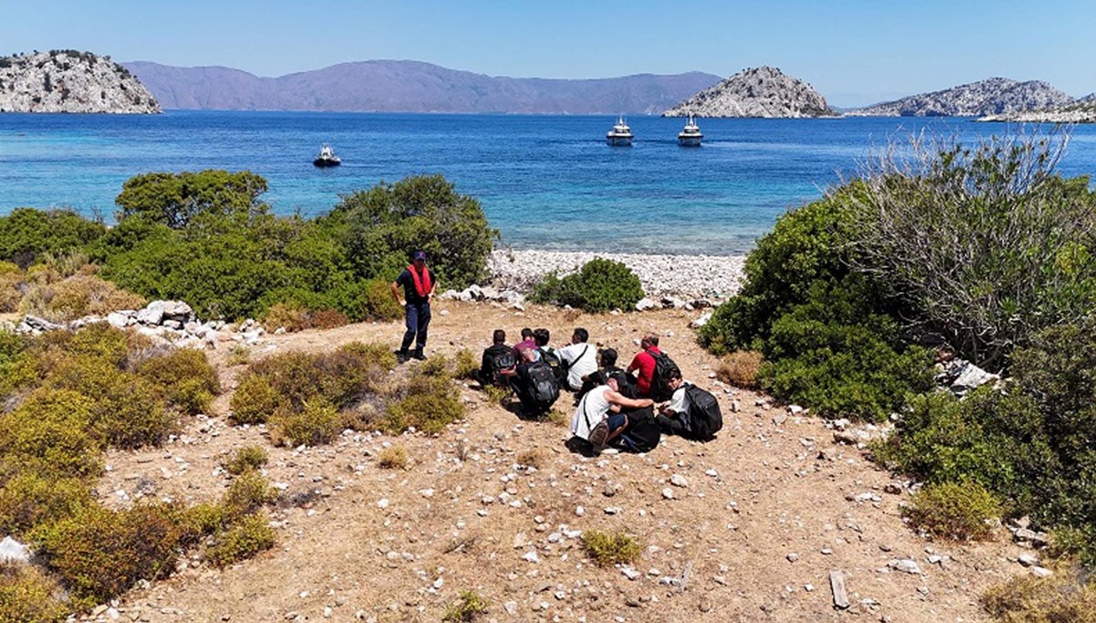 Marmaris'de 19 kaçak göçmen yakalandı