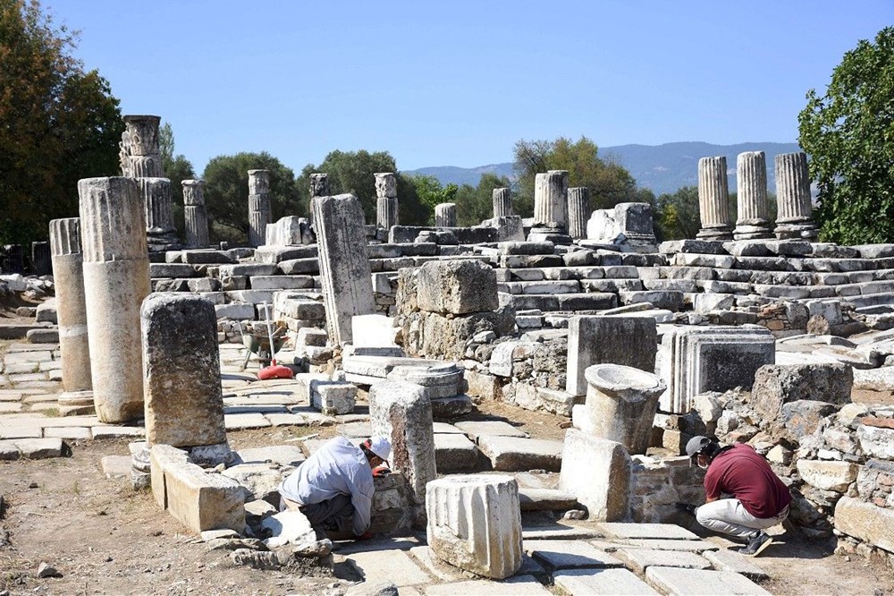 Muğla Lagina Hekate Kutsal Alanı'ndaki yapılar ayağa kaldırılıyor - 2