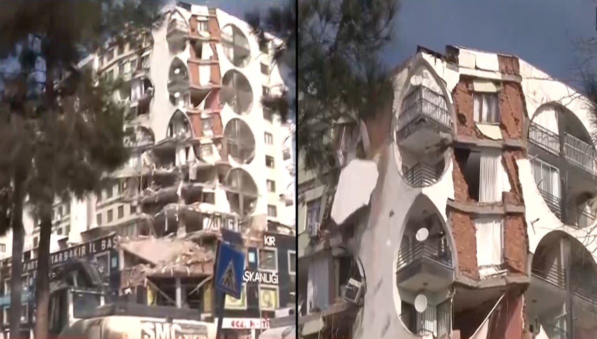 Diyarbakır'da Galeria Sitesi'nde yıkım başladı: Kepçeler yere vurarak sarsıntı yapılıyor