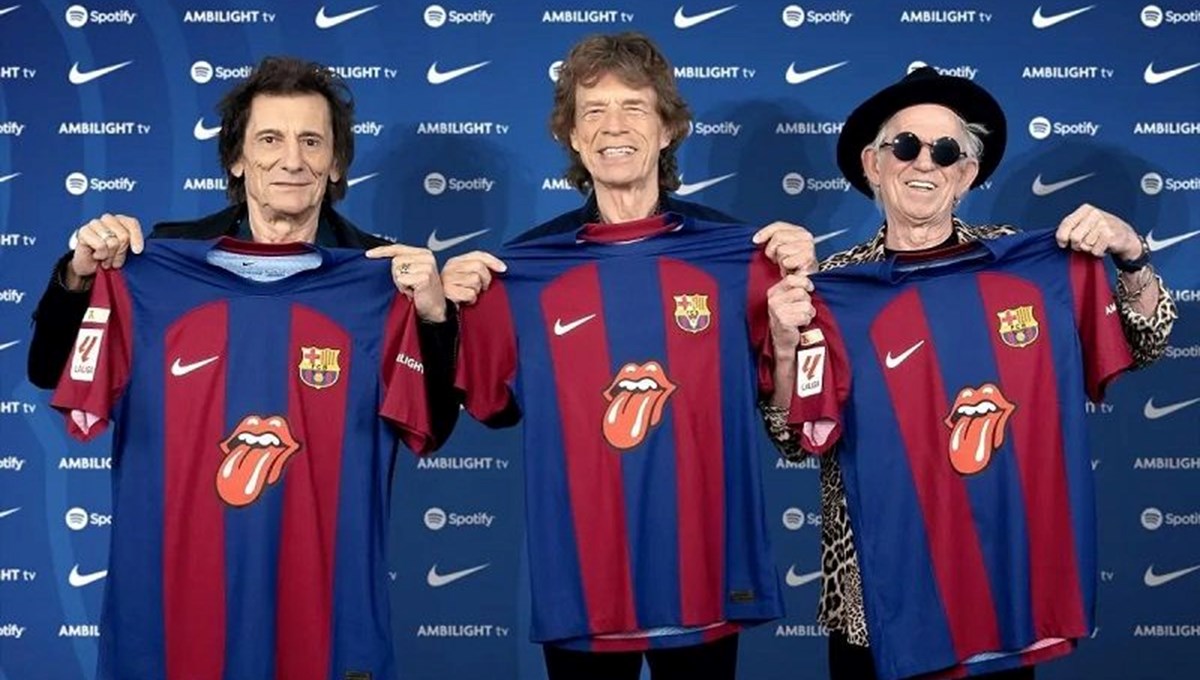 Barcelona El Clasico'ya Rolling Stones ile çıkıyor Barcelona El Clasico'ya Rolling Stones ile çıkıyor