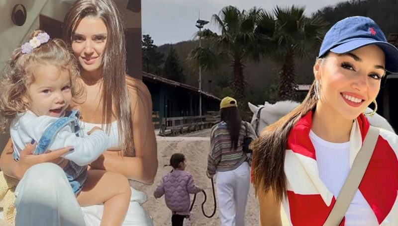 Hande Erçel'den yeğeni Aylin Mavi'ye: Neşenin daim olduğu yaşların olsun