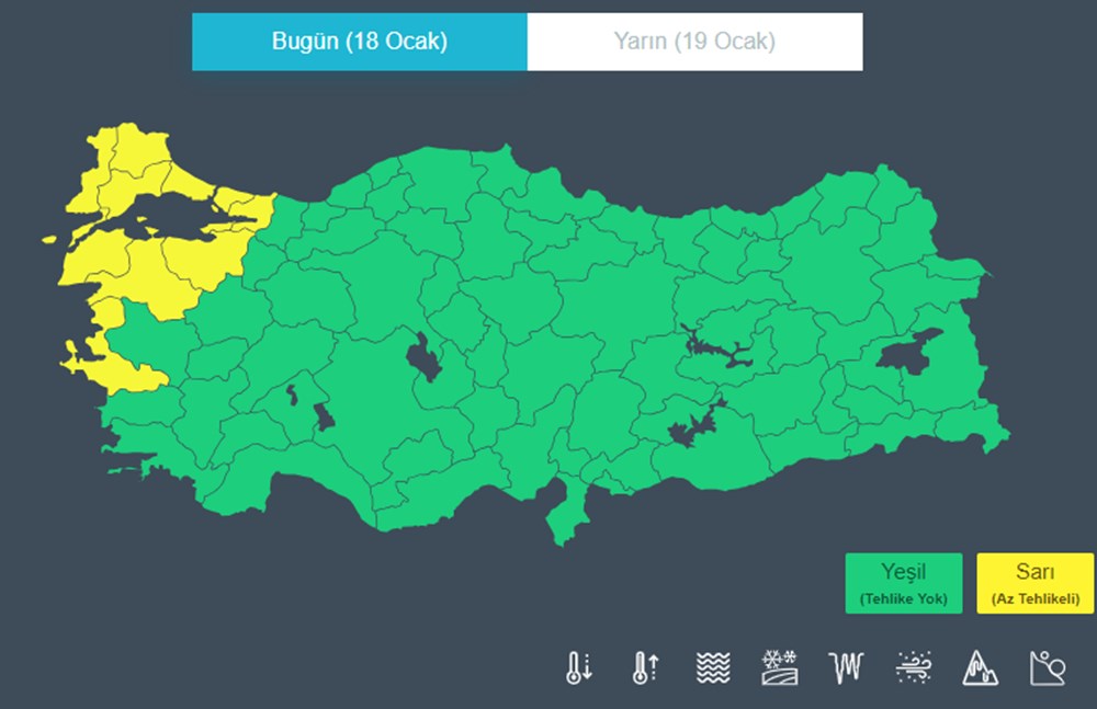 Marmara ve Ege için fırtına uyarısı (Bugün hava nasıl olacak?) - 1