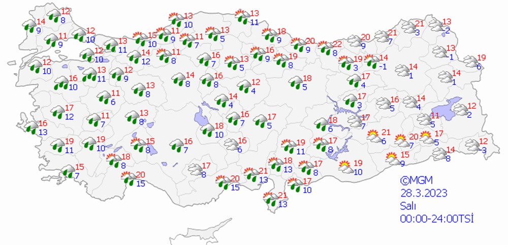 Havada'rüzgar tersine dönüyor' (Meteoroloji'den haftalık hava durumu raporu) - 4