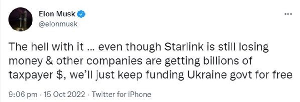 Musk'tan Ukrayna için Starlink kararı - 1