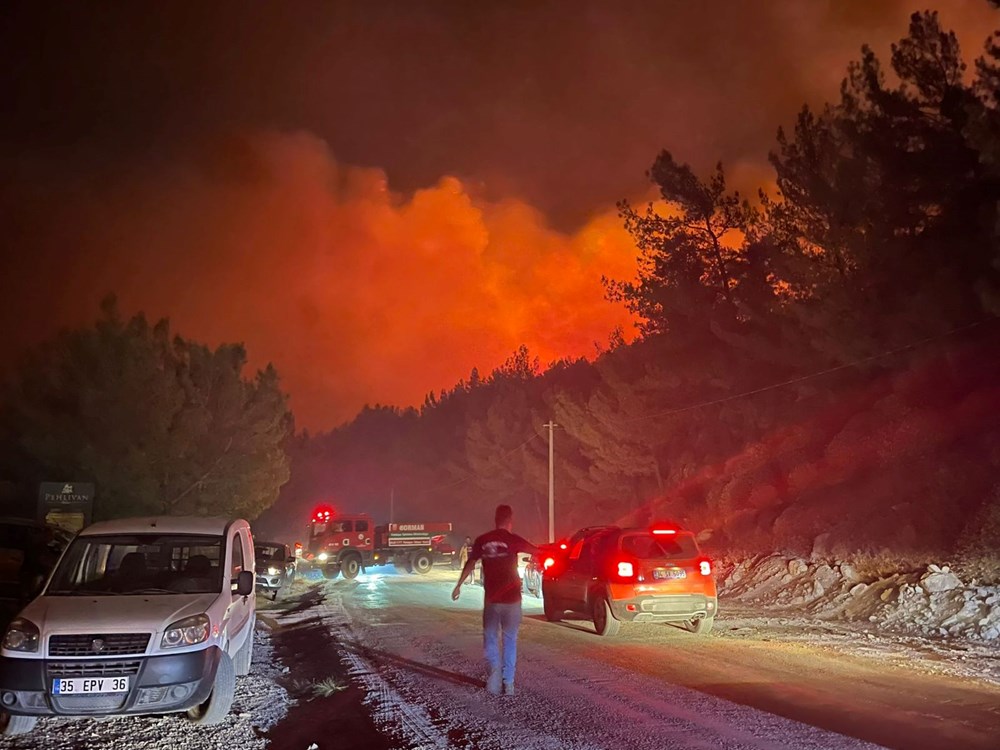 Muğla Datça''da orman yangını - 13