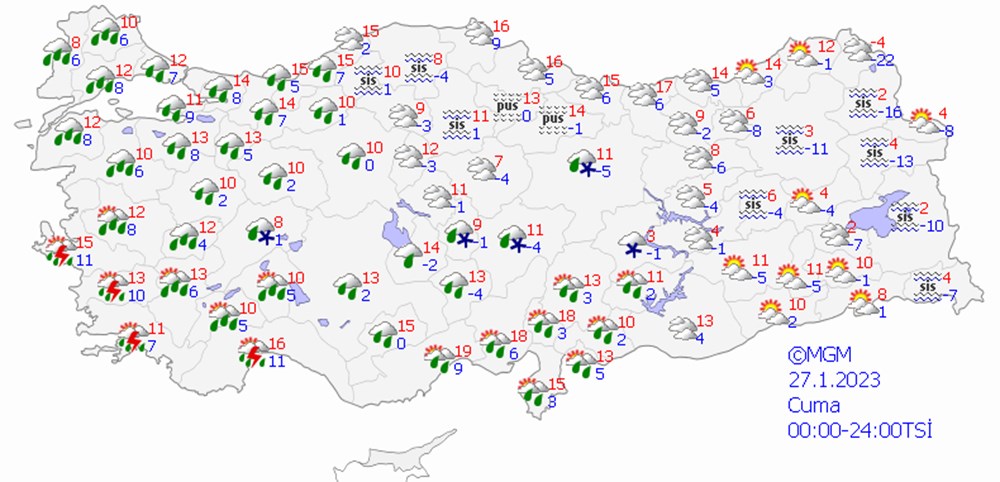 Meteoroloji'den 21 il için uyarı! (İstanbul, Ankara ve diğer illerde bugün hava nasıl olacak?) - 11