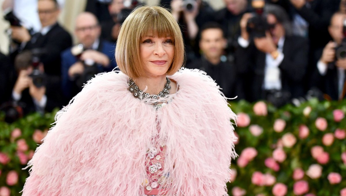 Anna Wintour'un evinin önünde eylem
