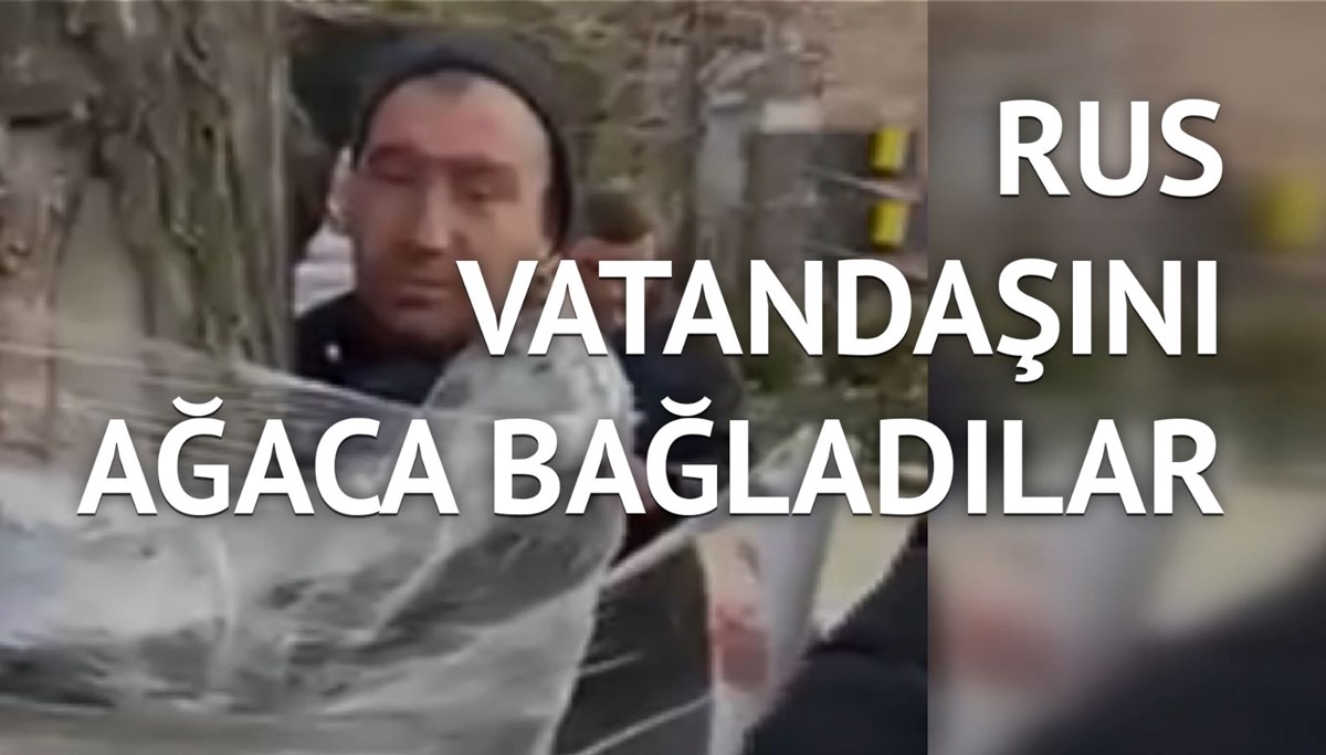 ''Yağmacı'' deyip streç filmle ağaca bağladılar
