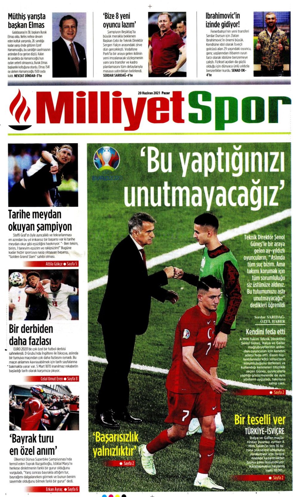 Günün spor manşetleri (20 Haziran 2021) - 11