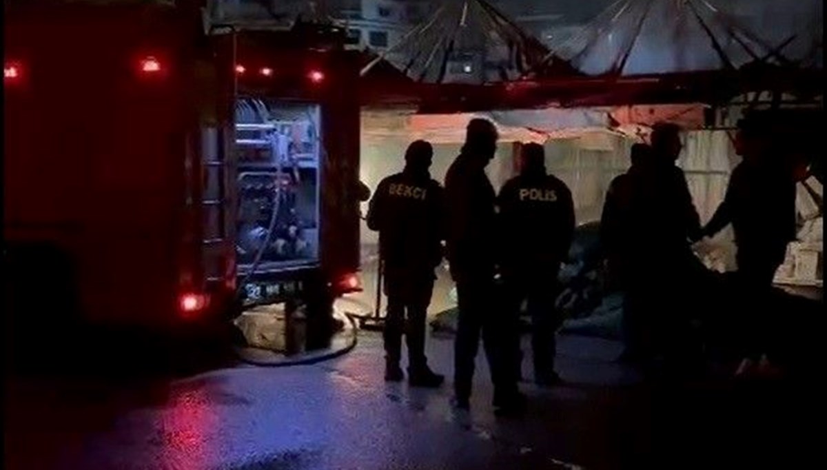 Gaziantep’te kundaklanan dükkan küle döndü