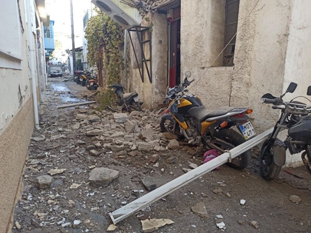 Depremin vurduğu Yunan adası Sisam'da son durum - 13