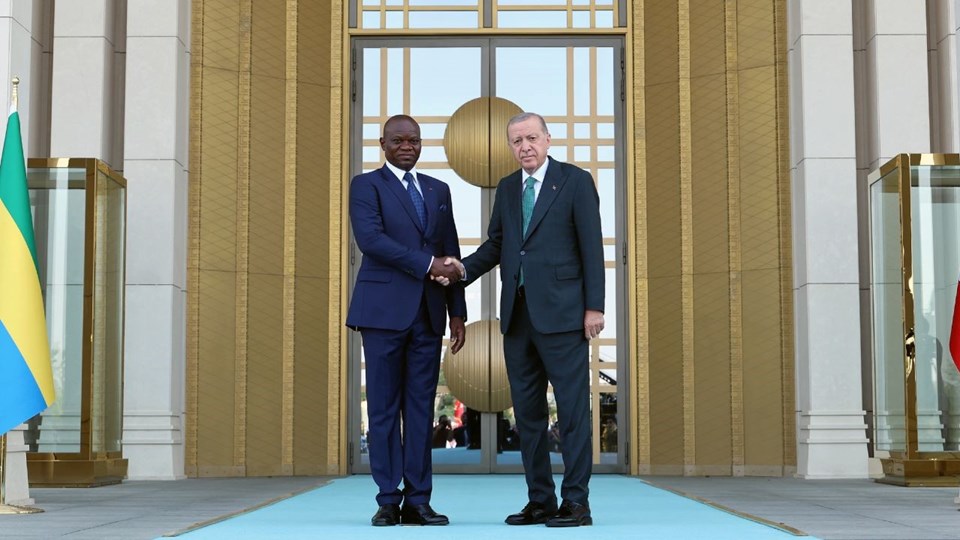 Cumhurbaşkanı Erdoğan, Gabon lideri ile Ankara'da bir araya geldi - 1
