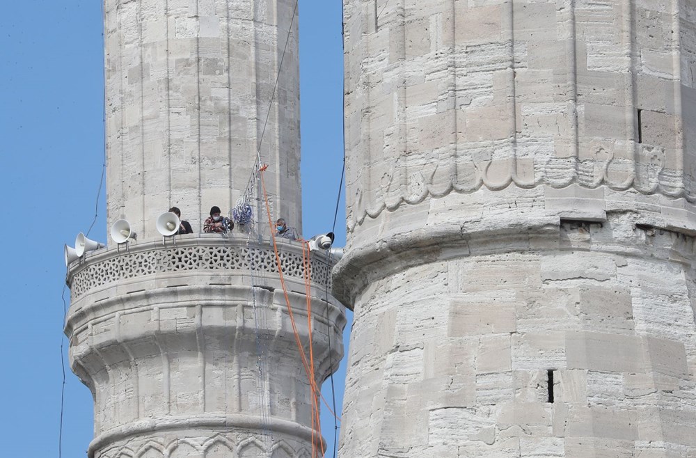 Ayasofya Camii'ne 87 yıl sonra ilk mahya asıldı - 6