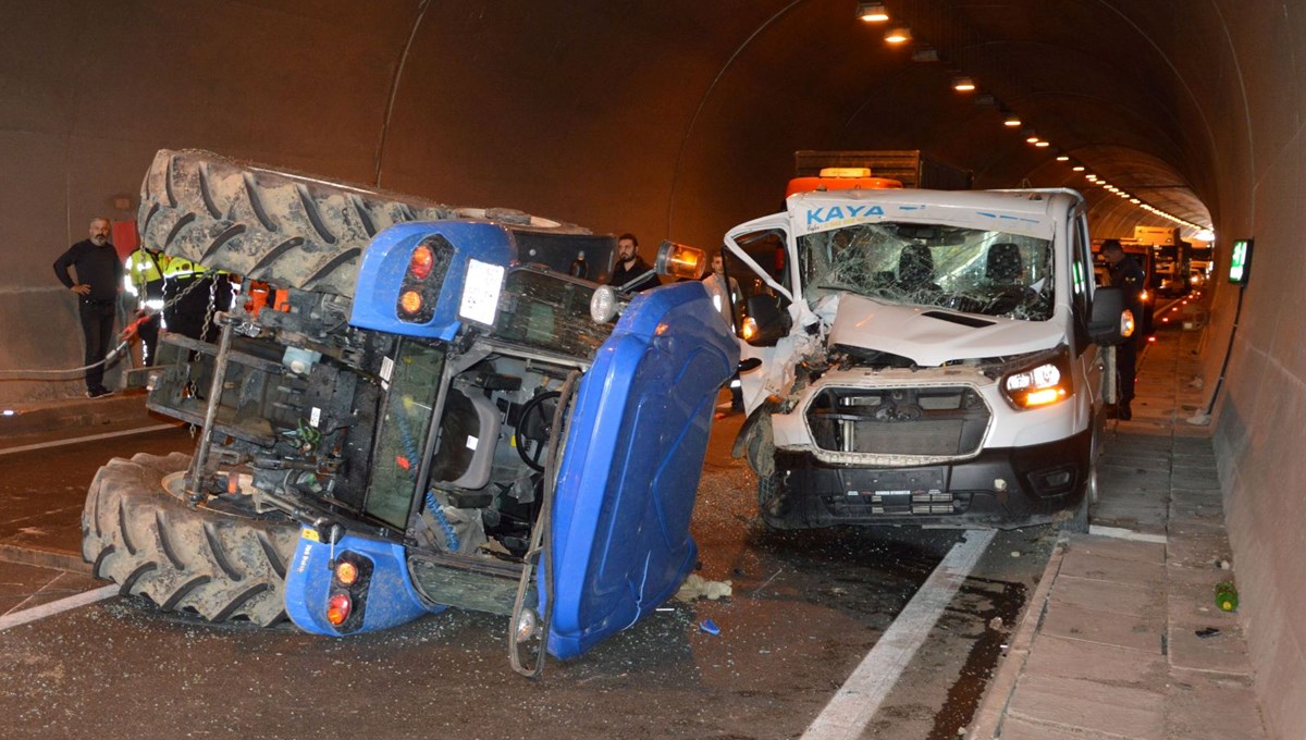 19 Mayıs Tüneli'nde trafik kazası
