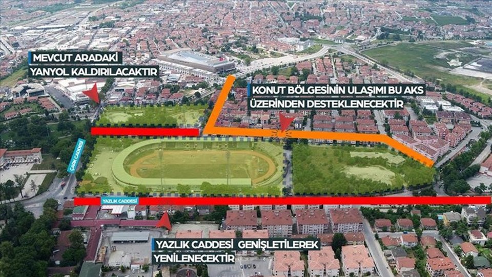 Sakarya Atatürk Stadyumu millet bahçesine dönüşüyor - 2