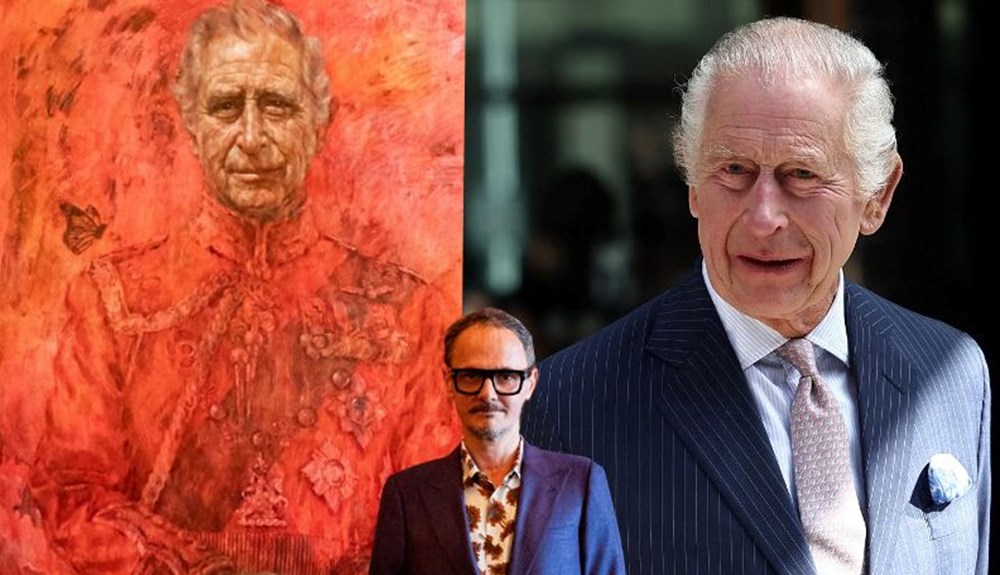 Kırmızı renkler dikkat çekmişti: Kral Charles'ı resmeden Jonathan Yeo nedenini açıkladı