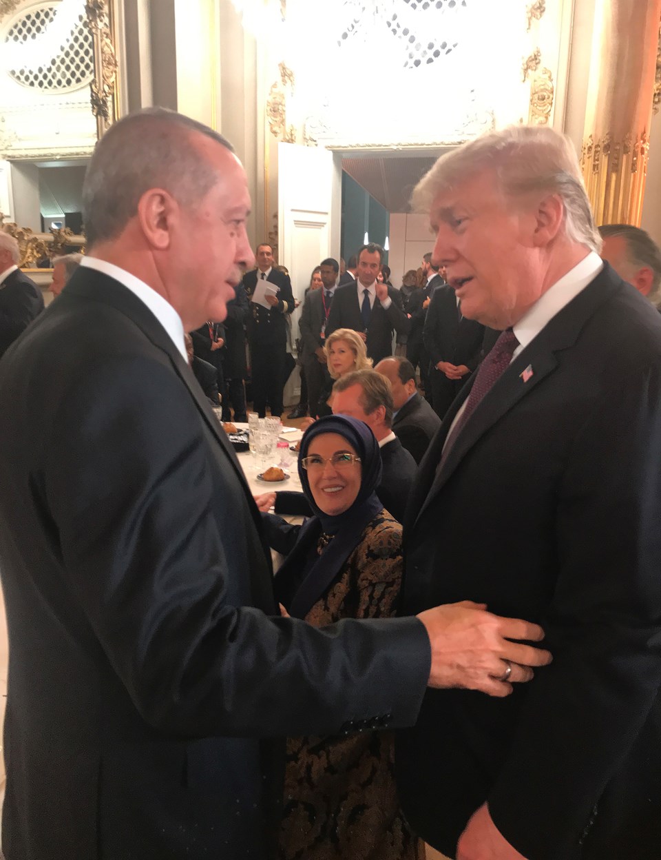 SON DAKİKA: Cumhurbaşkanı Erdoğan, Paris'te ABD Başkanı Trump ile görüştü - 2