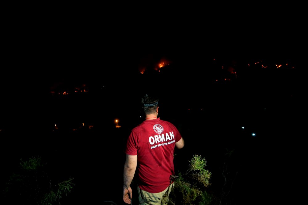 Marmaris'te orman yangını: Alevlerle mücadelede 2. gün - 16