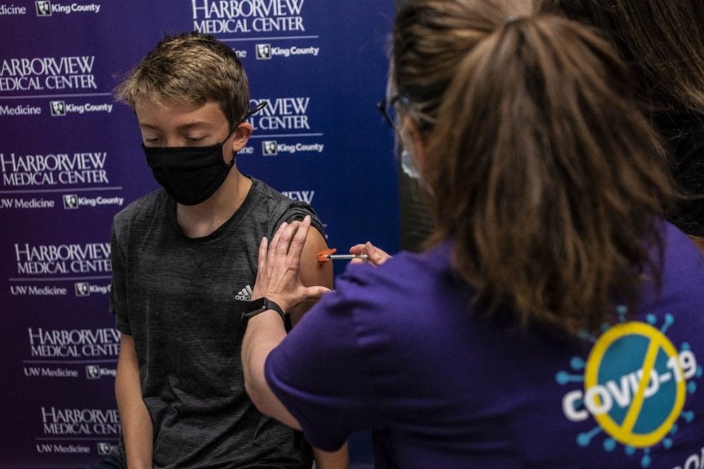 ABD’de 12-15 yaş arası 600 bin çocuk bir doz aşı oldu - 2