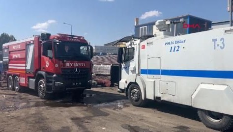 Hurdacıda korkutan yangın