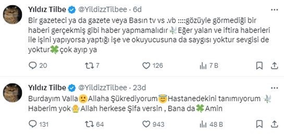 Yıldız Tilbe'den yoğun bakım açıklaması: "Hastanedekini tanımıyorum" - 1