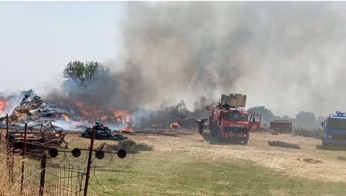 Edirne'de 500 dönüm arazi yangınla kül oldu