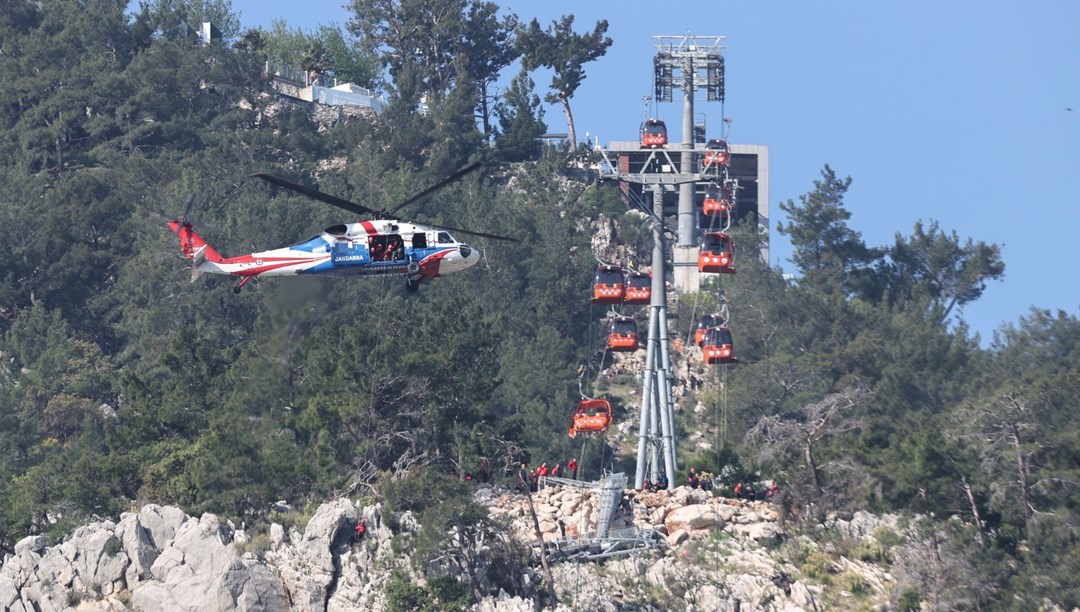 Antalya'da teleferik kazasında kabin parçalandı: Mahsur kalanlar kurtarıldı