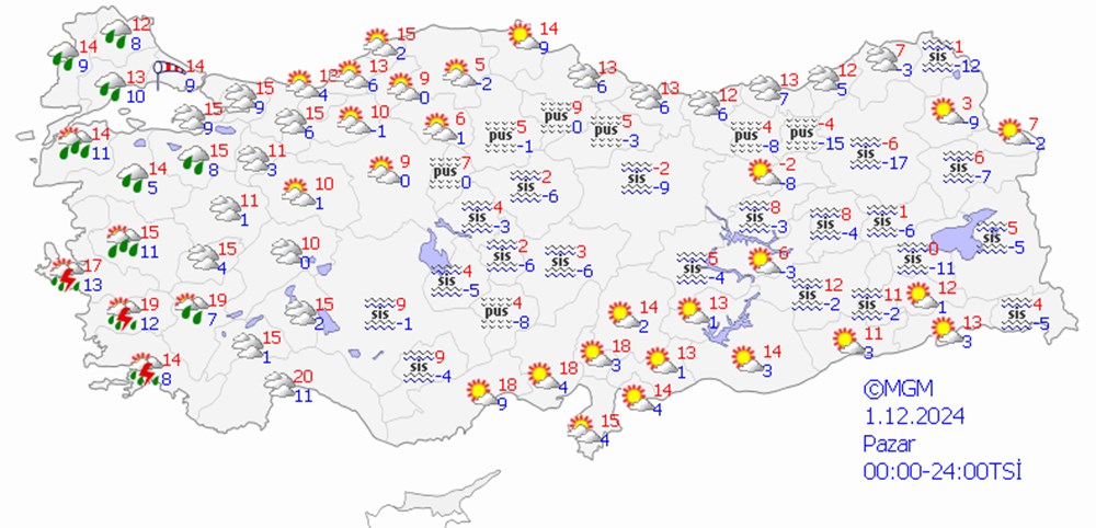 Meteoroljiden 4 il için sarı kod: Ege'de sağanak, Marmara'da fırtına uyarısı - 11