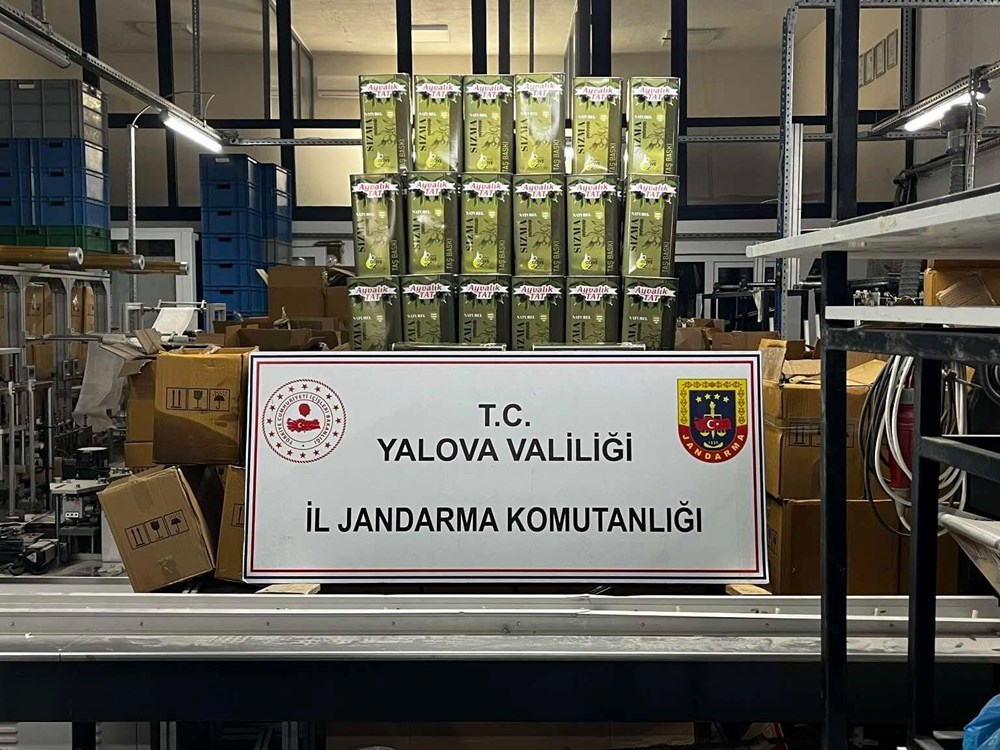 Yalova’da 33 bin litre sahte zeytinyağı ele geçirildi - 2