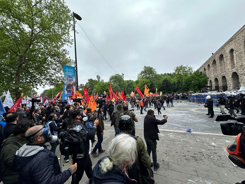 Saraçhane’de 1 Mayıs gerilimi: Taksim’e yürümek isteyenlere gazla müdahale - 9