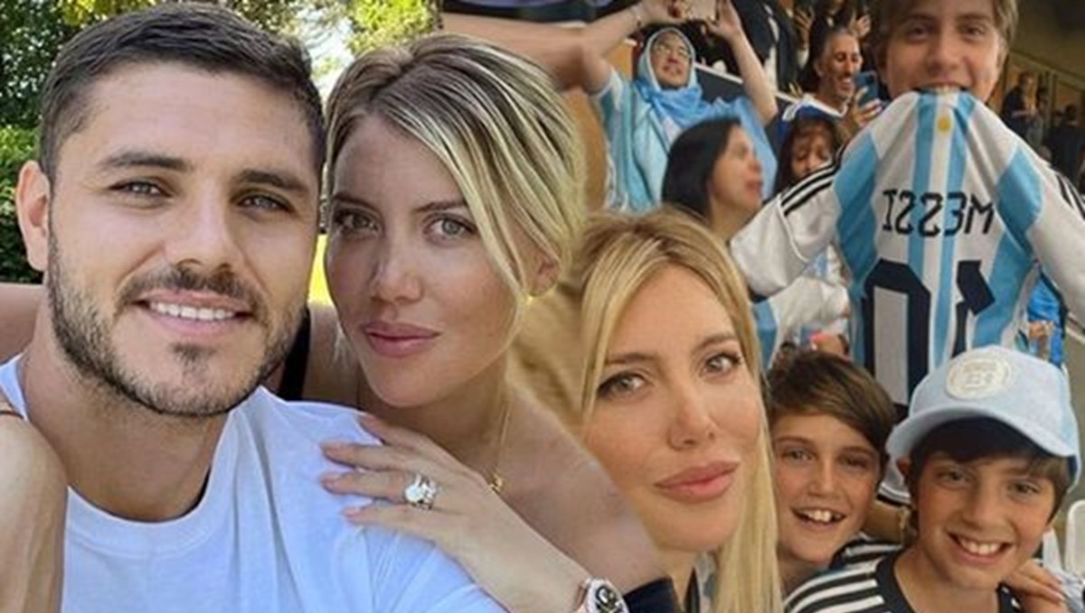 Wanda Nara'dan Messi formasıyla poz