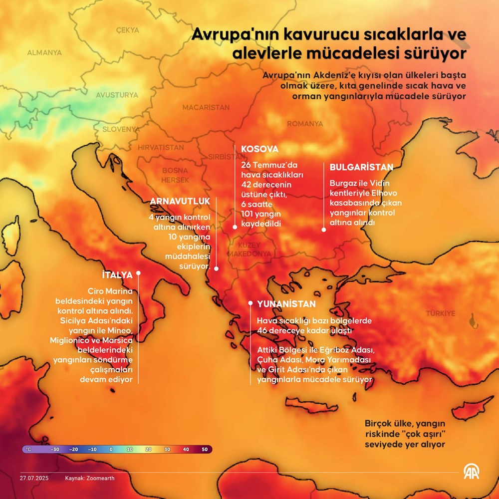 Alevler Avrupa'yı sardı: Hangi ülkelerde ormanlar yanıyor? - 2