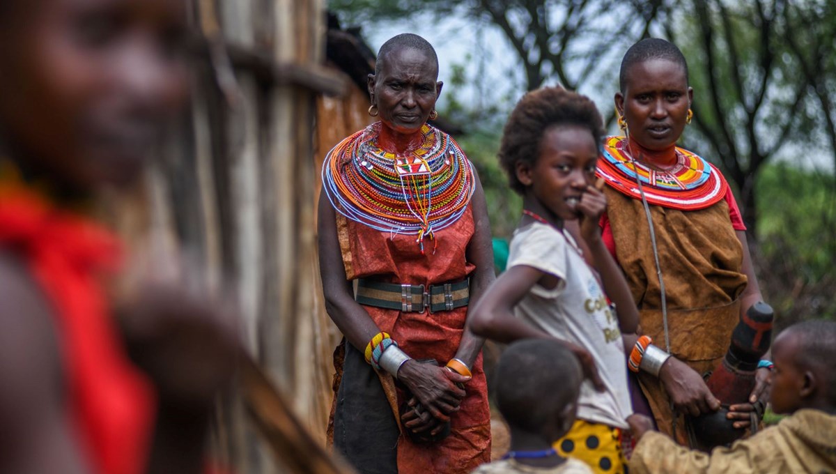 Kenya'nın Samburu bölgesinde kabile hayatı
