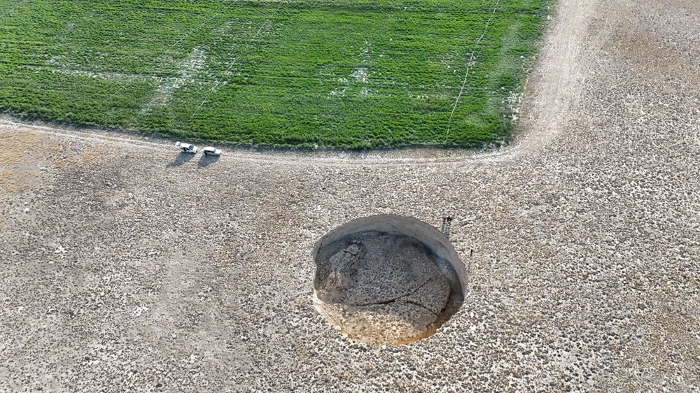 Konya'da yeni bir obruk oluştu | Tam 100 metre çapında! - 3